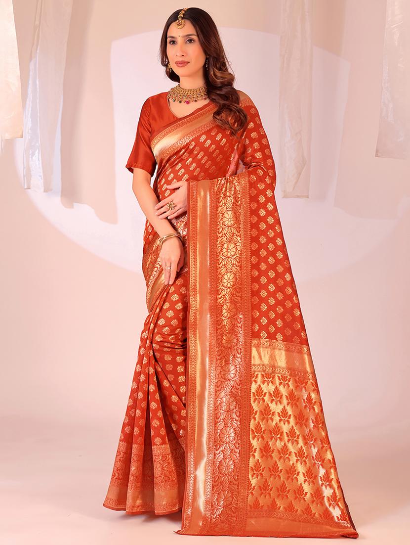 women self design banarasi saree with blouse - 22019074 - Zoom Image - 0
