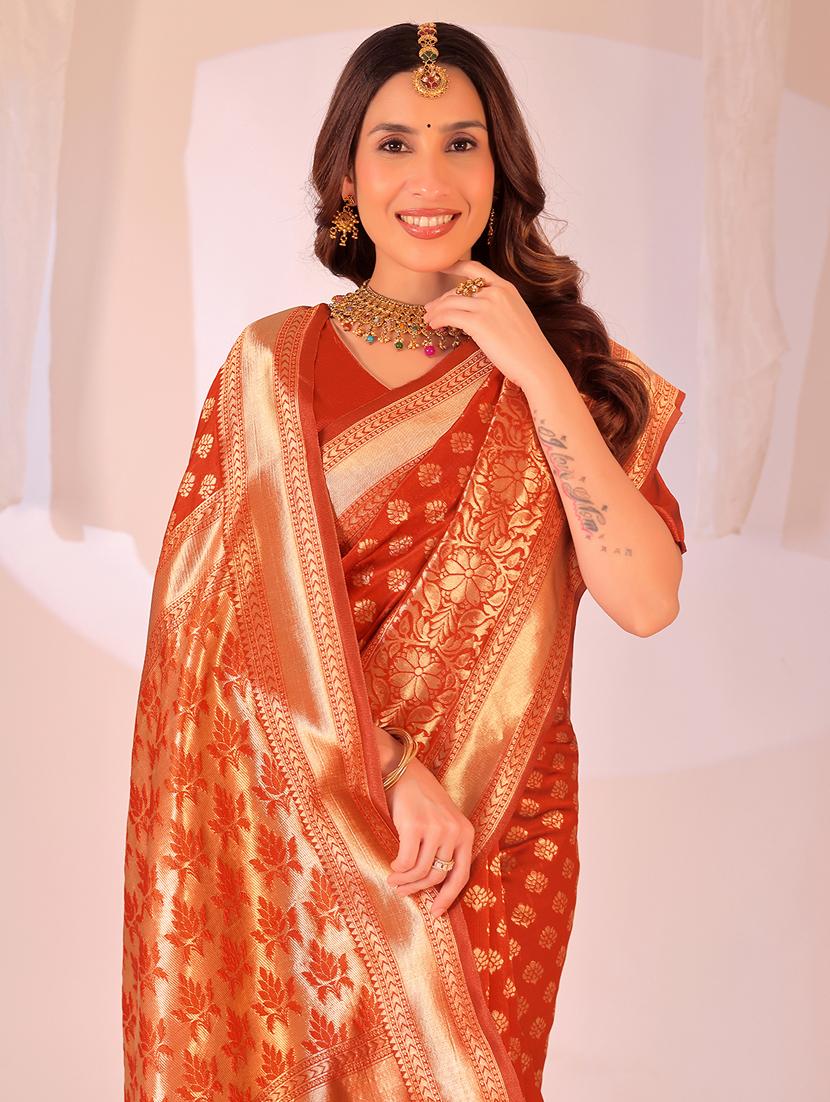 women self design banarasi saree with blouse - 22019074 - Standard Image - 2