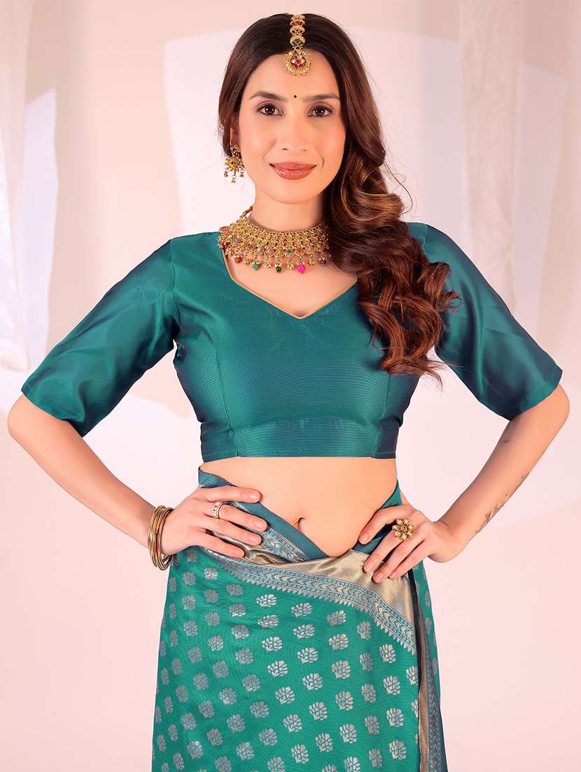 women self design banarasi saree with blouse - 22019076 -  Standard Image - 2