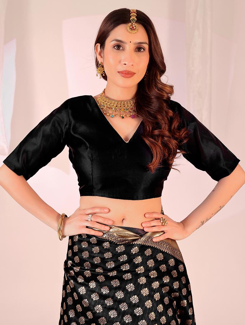 women self design banarasi saree with blouse - 22019081 - Standard Image - 2