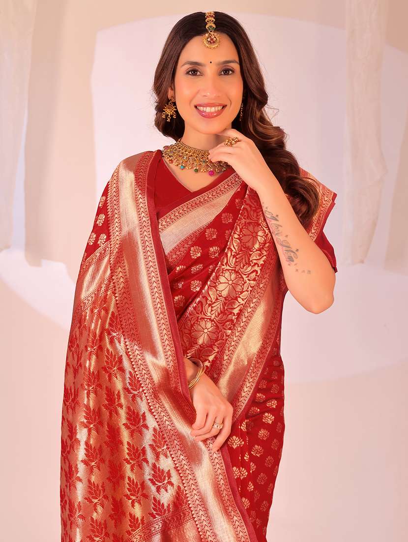 women self design banarasi saree with blouse - 22019082 - Standard Image - 2