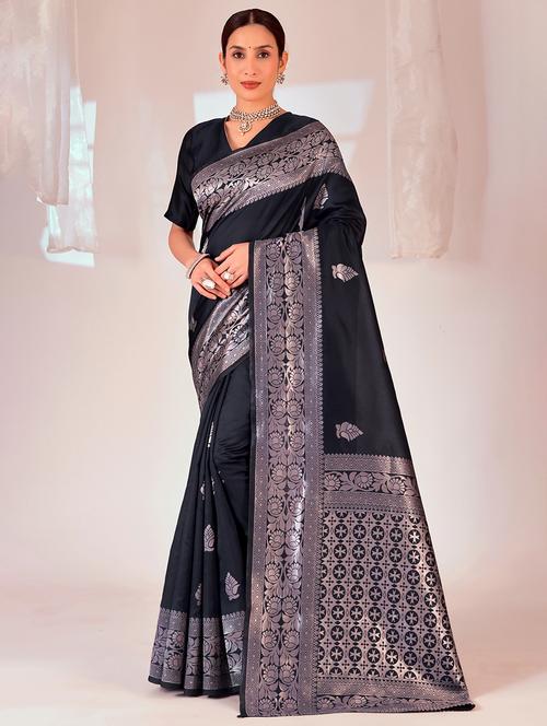 women self design banarasi saree with blouse - 22019086 - Standard Image - 0