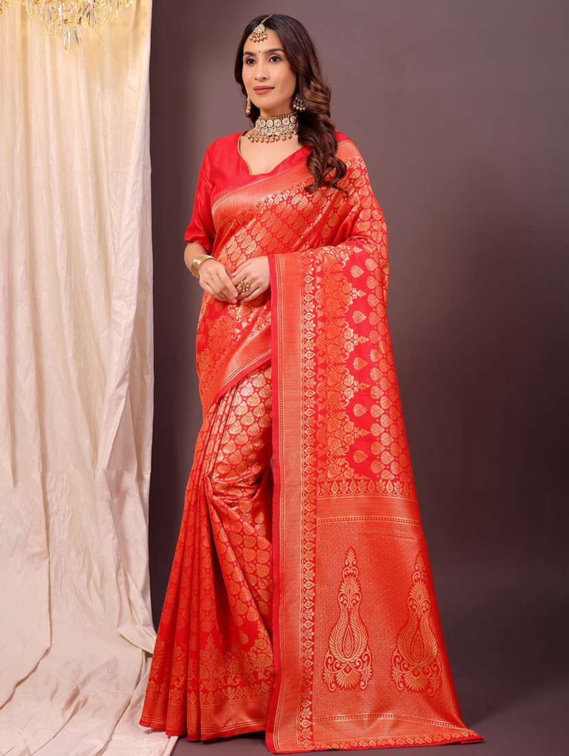 women self design banarasi saree with blouse - 22019091 - Zoom Image - 0