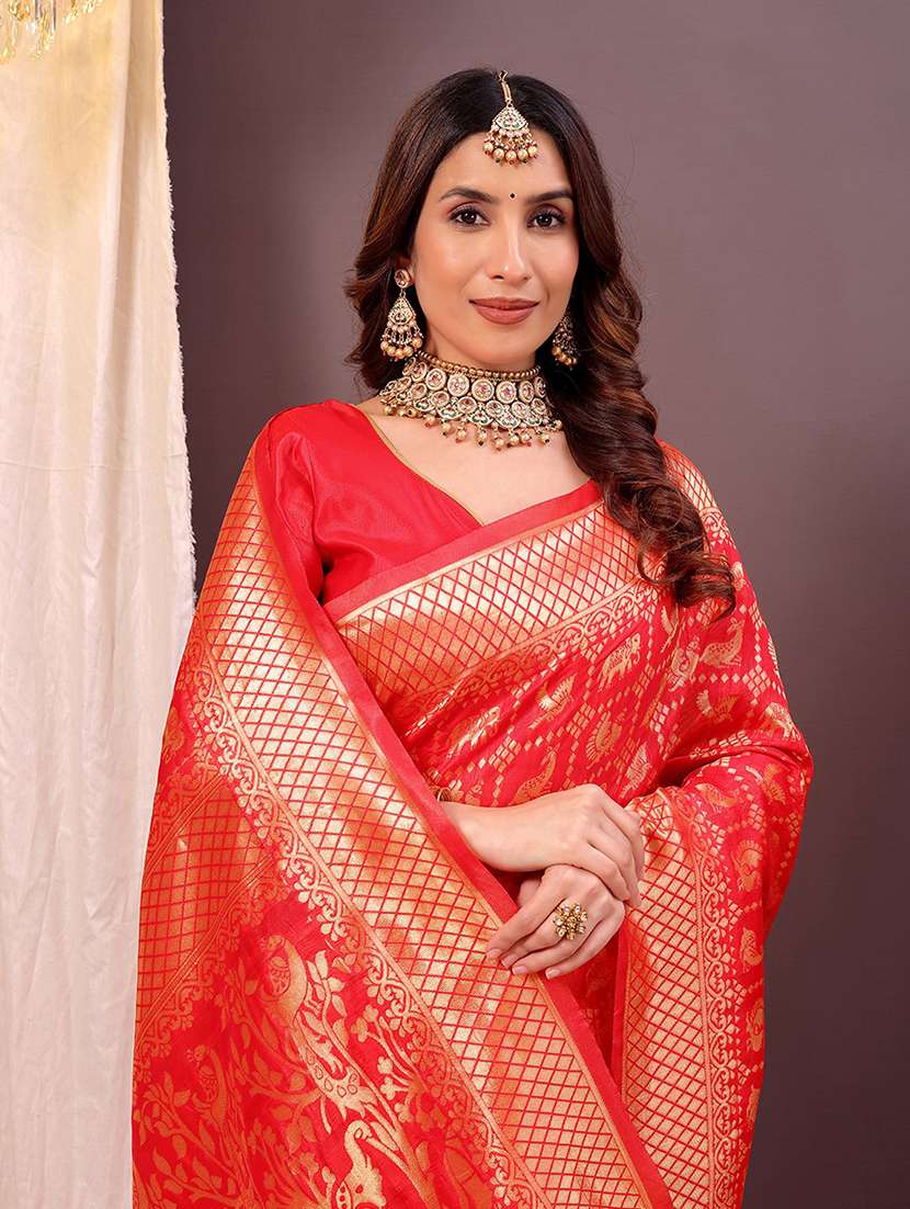 women self design banarasi saree with blouse - 22019154 - Standard Image - 2