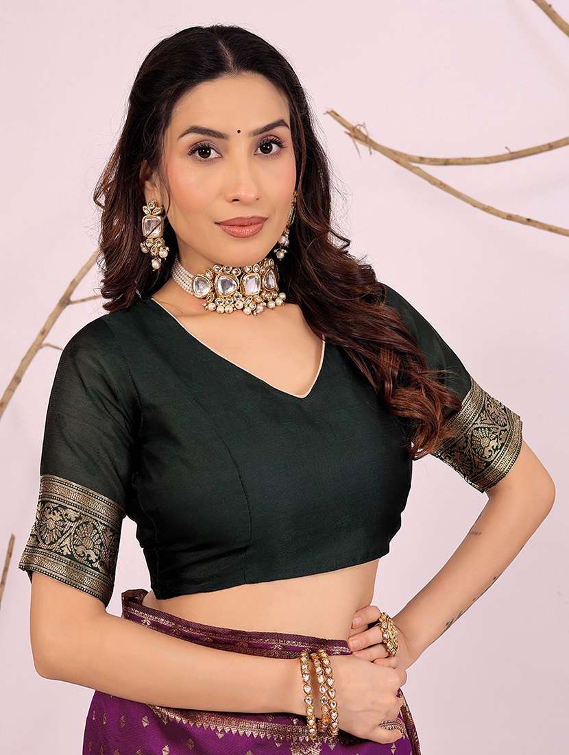 women self design banarasi saree with blouse - 22019188 - Standard Image - 2