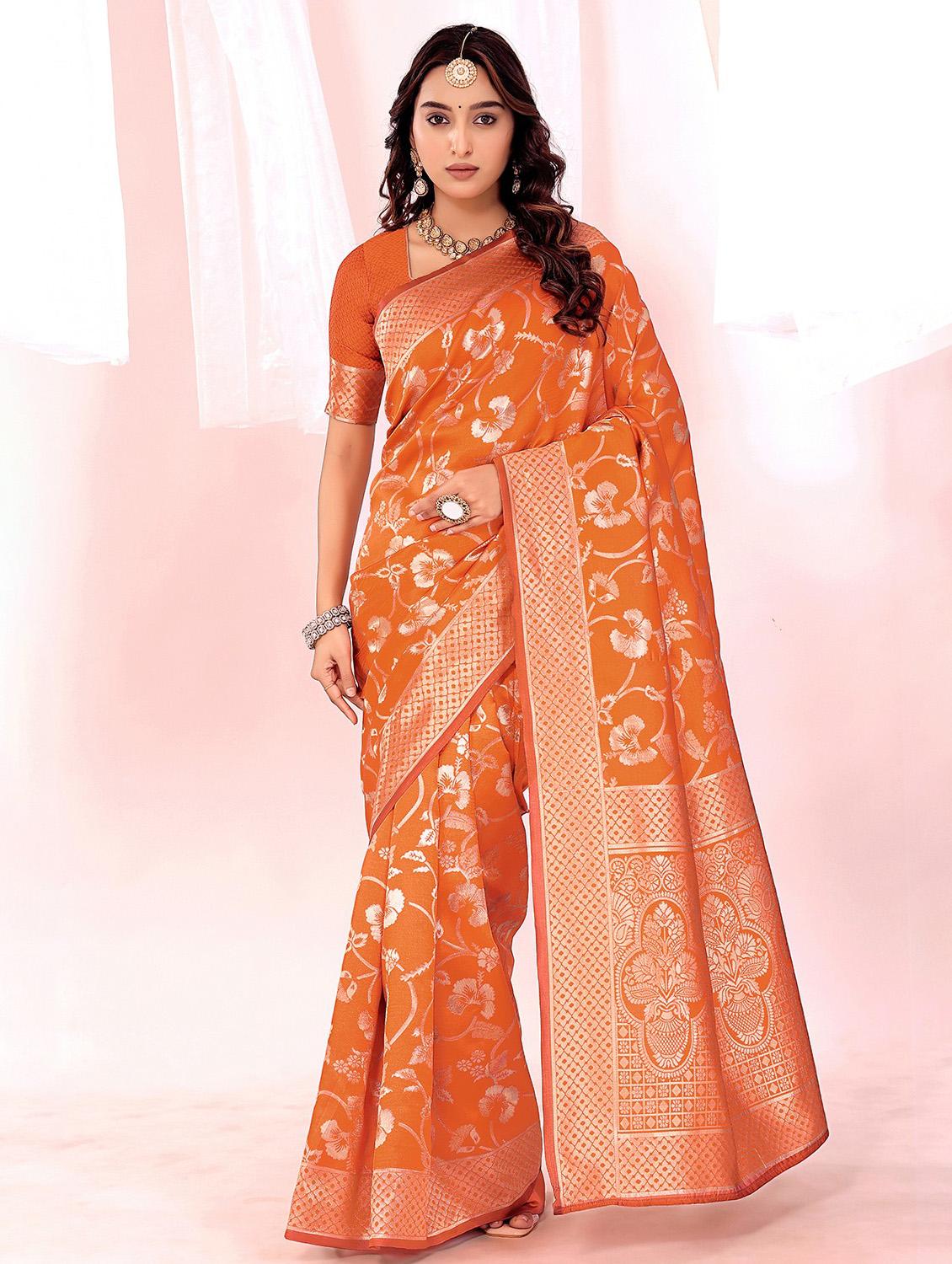 women self design banarasi saree with blouse - 22019196 - Zoom Image - 0