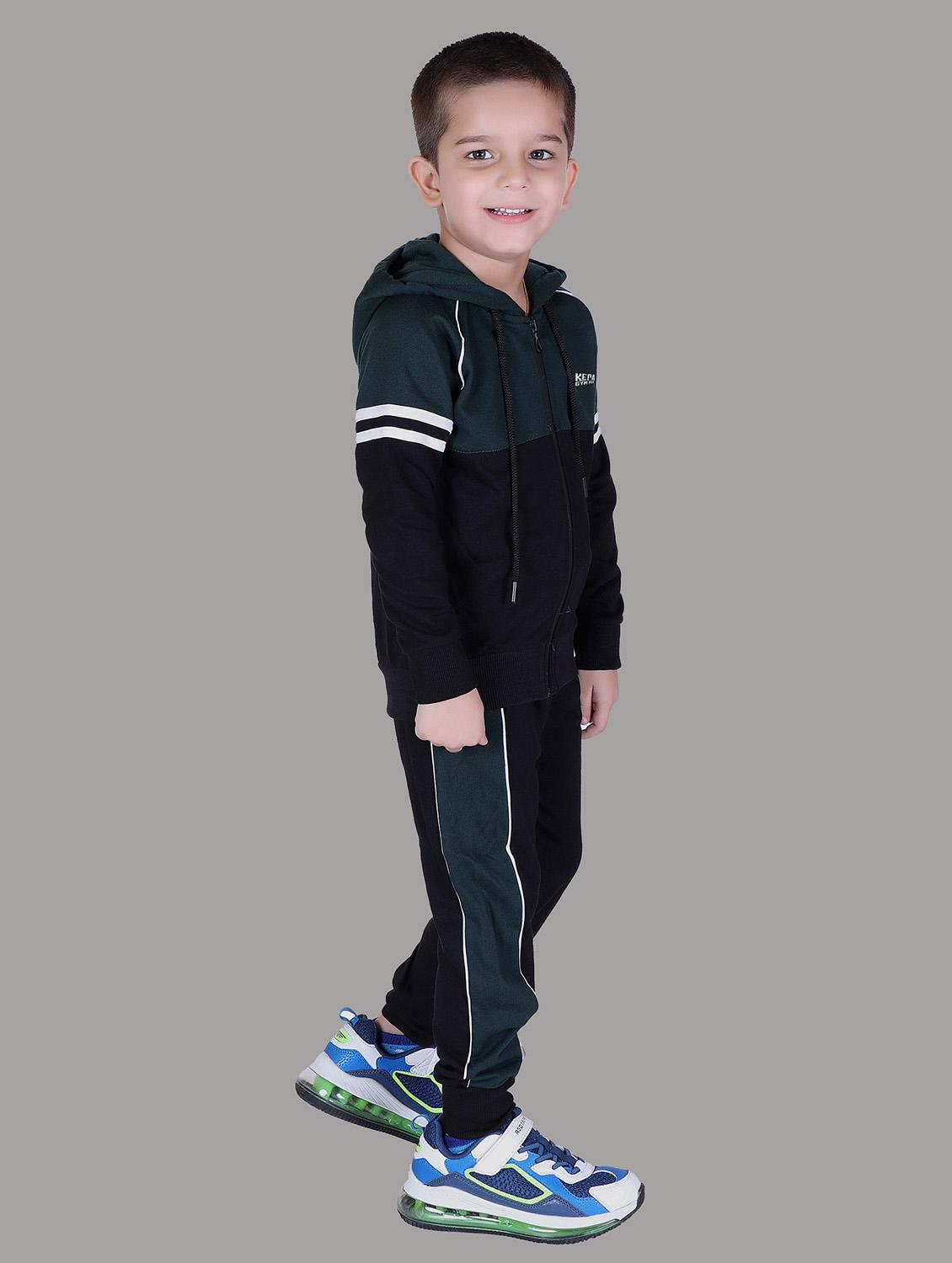 boys color blocked hooded track suit - 22019328 - Standard Image - 2