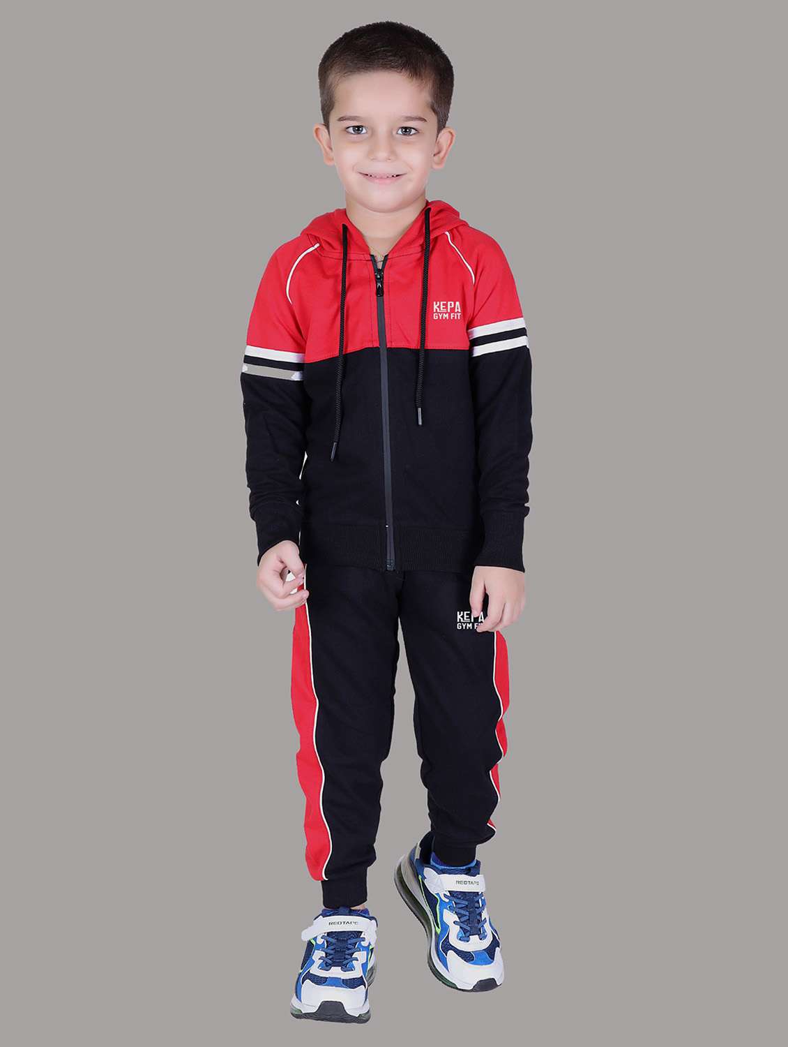 boys color blocked hooded track suit - 22019330 - Zoom Image - 0