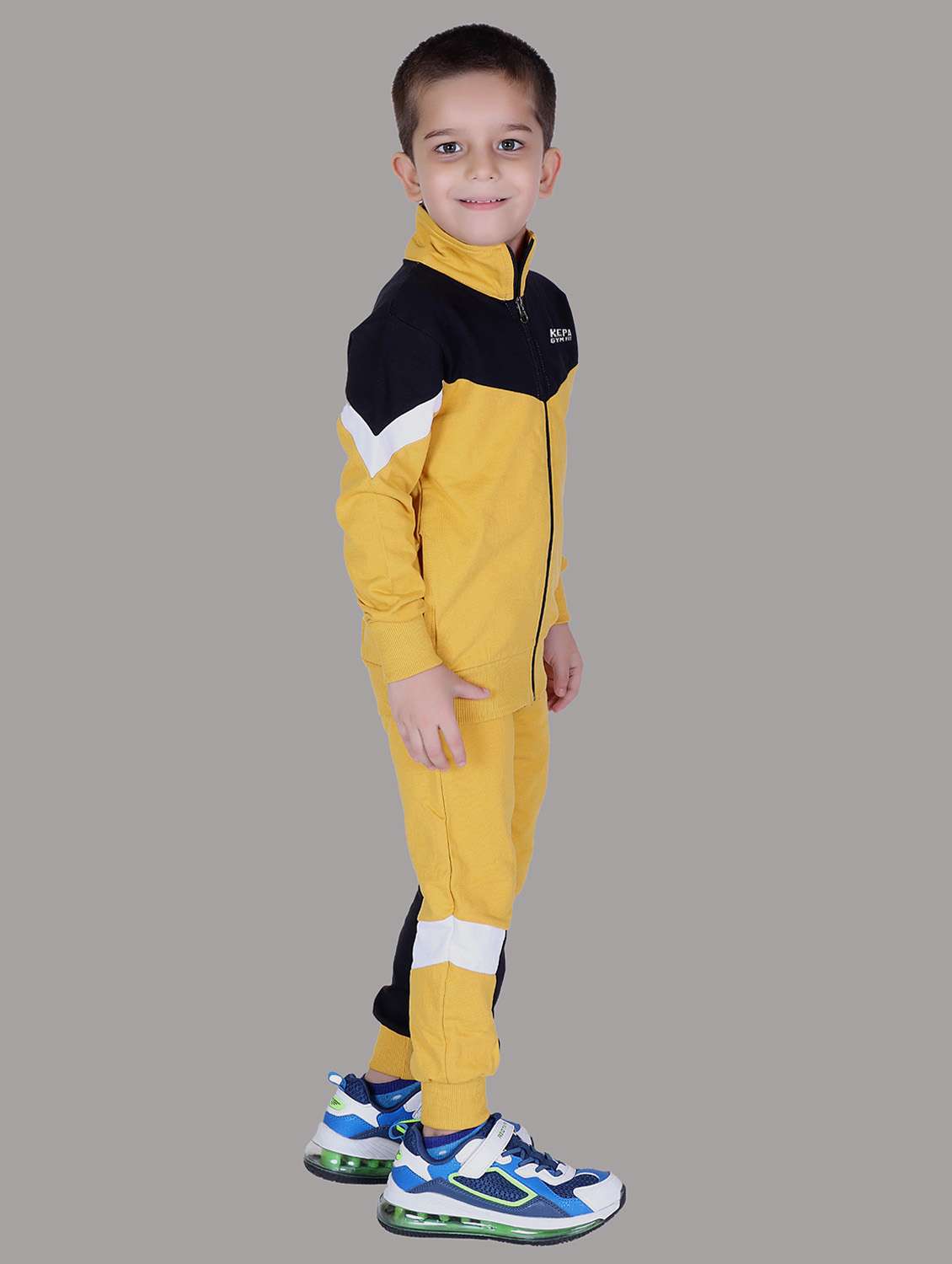 boys color blocked hooded track suit - 22019331 -  Standard Image - 2