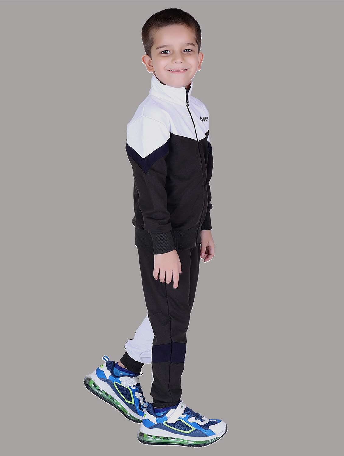 boys color blocked hooded track suit - 22019333 -  Standard Image - 2
