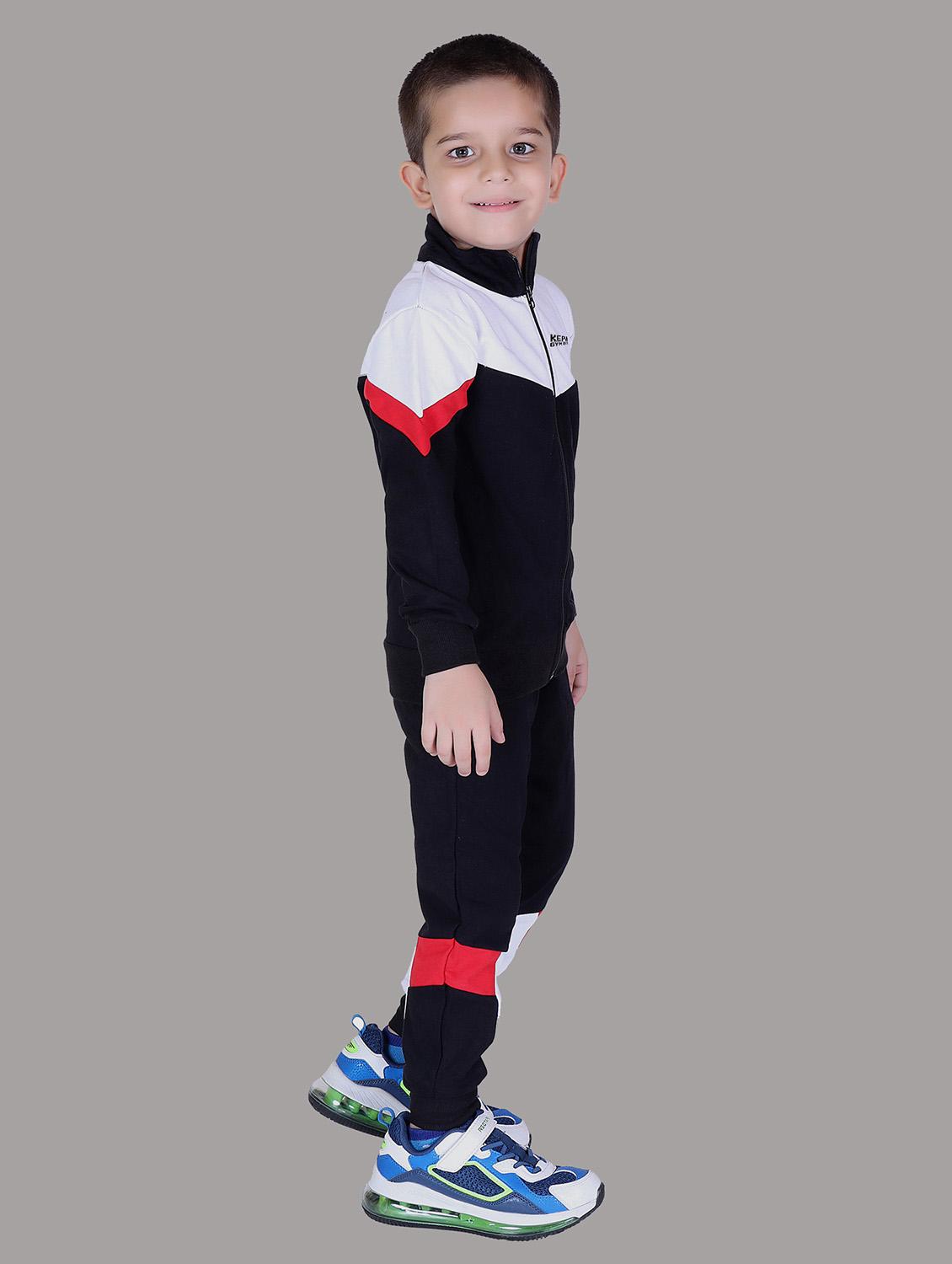 boys color blocked hooded track suit - 22019334 - Standard Image - 2