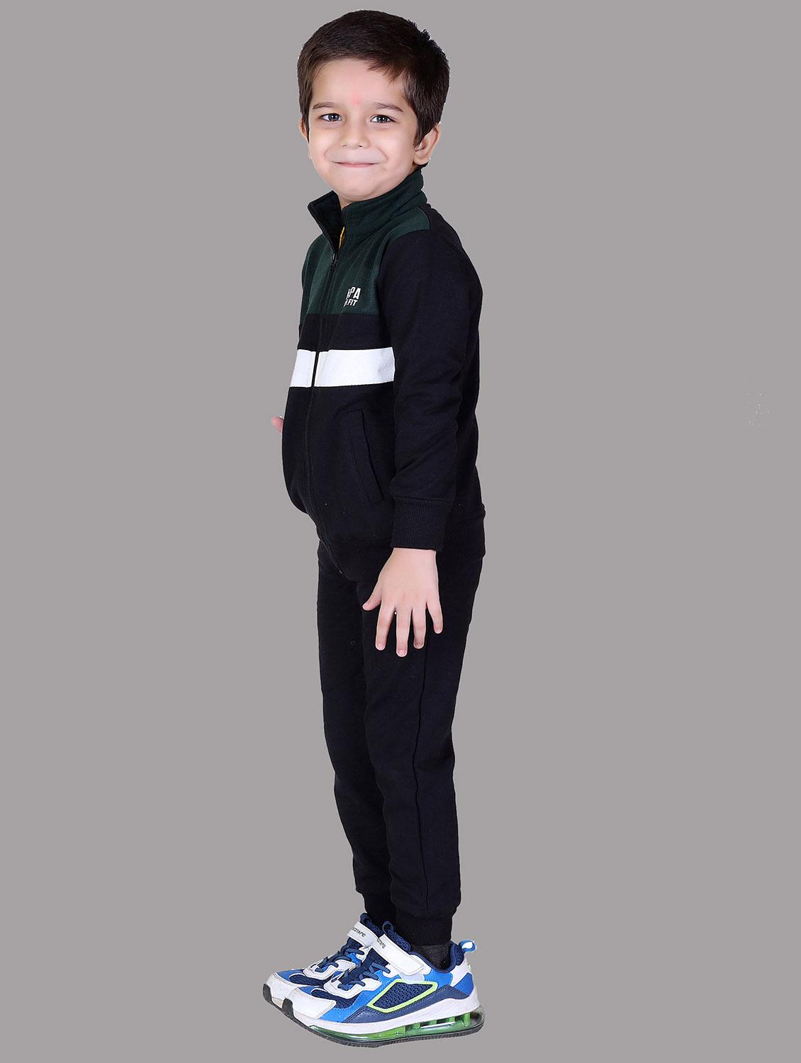 boys color blocked hooded track suit - 22019335 - Standard Image - 2