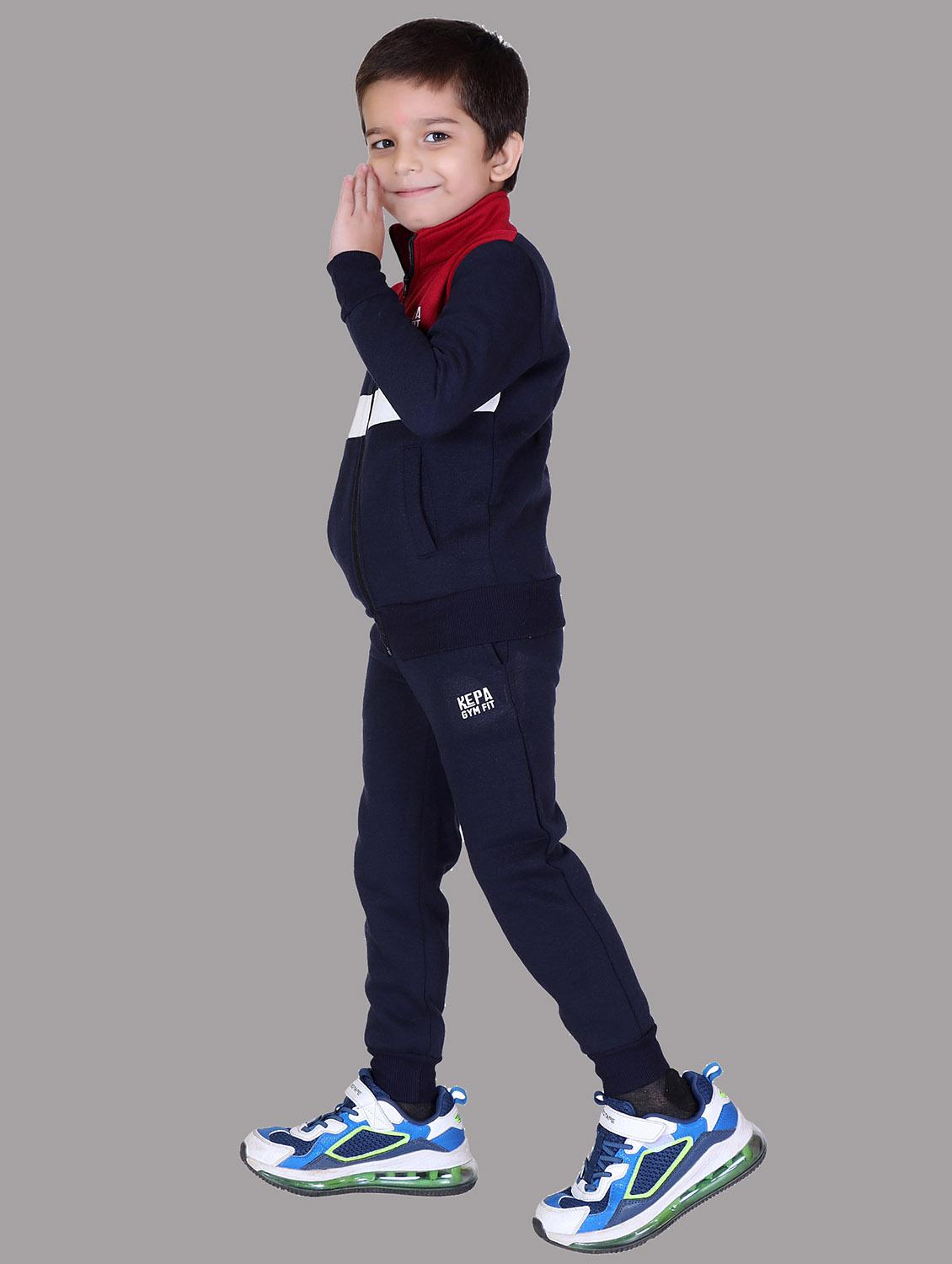 boys color blocked hooded track suit - 22019337 - Standard Image - 2