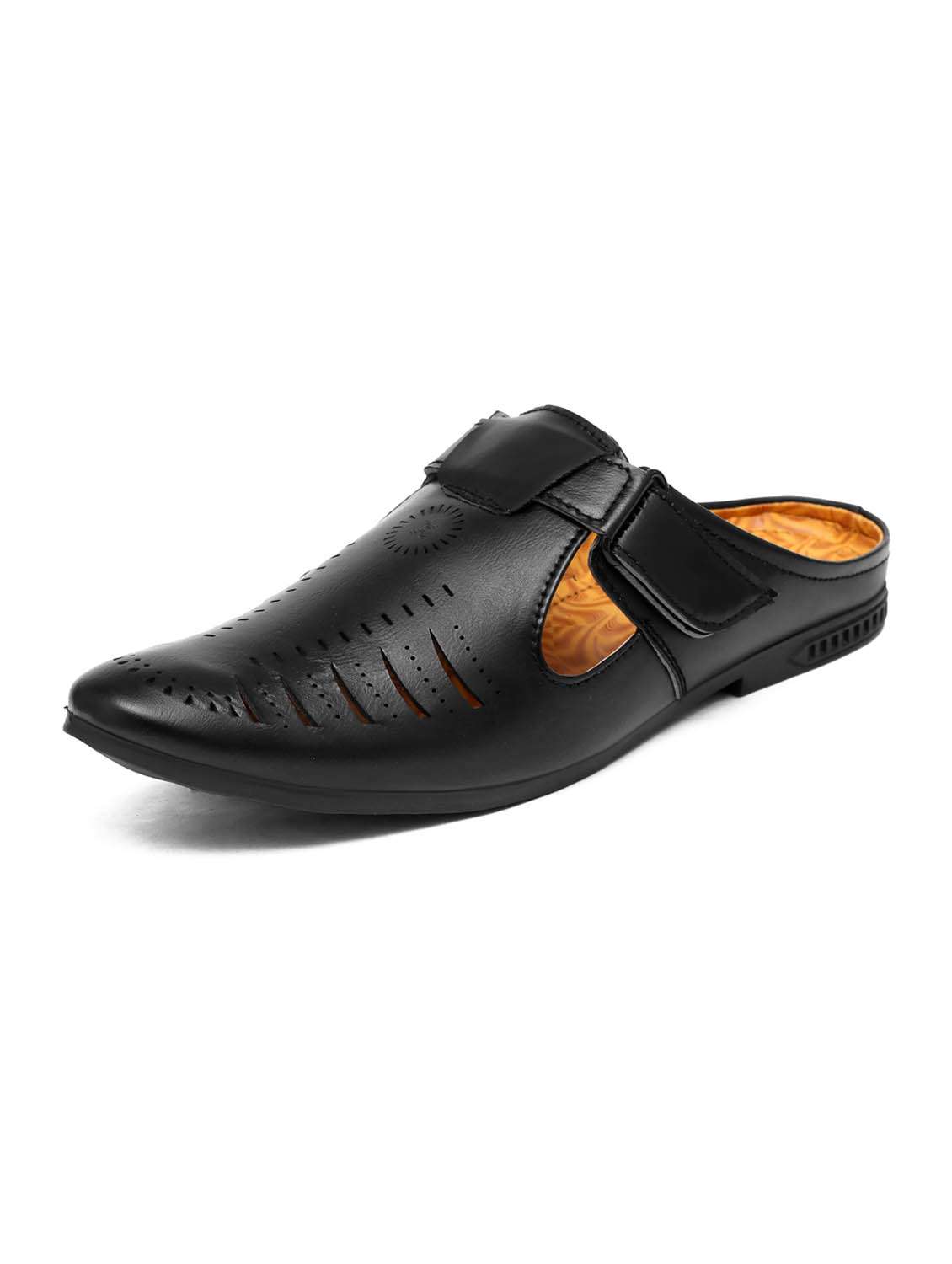 men black slip on mules - 22019348 - Standard Image - 2