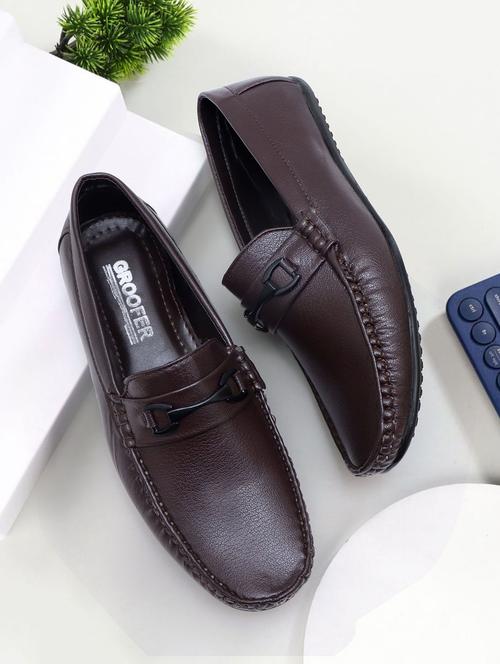 men brown slip on loafer - 22019354 -  Standard Image - 0