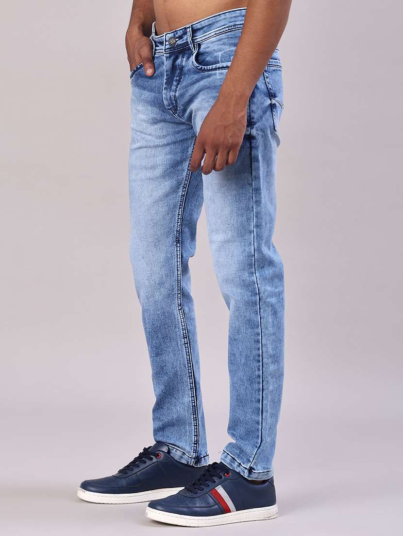 men washed mid rise full length jeans - 22019465 - Standard Image - 2