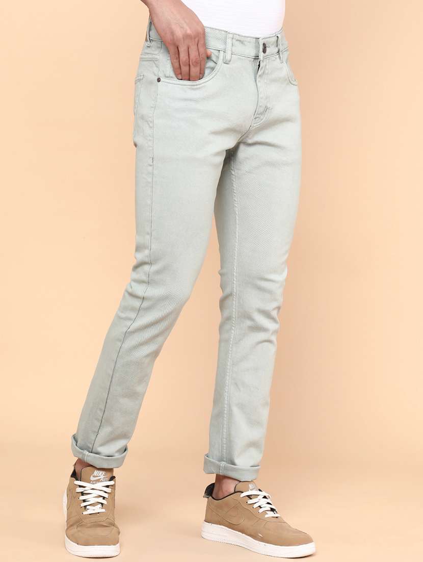men green denim jeans - 22019524 -  Standard Image - 2