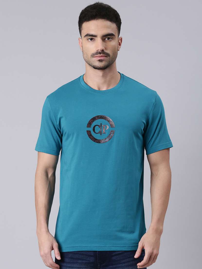 men printed short sleeves regular fit t-shirt