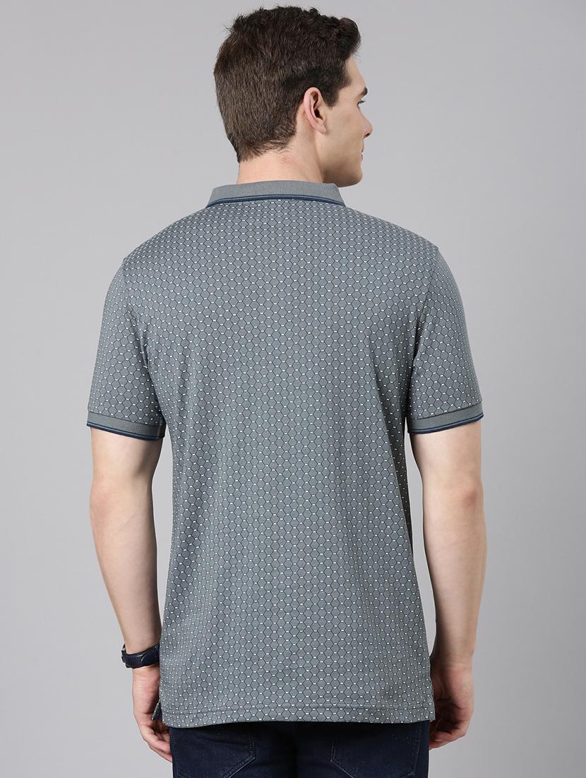 men printed short sleeve regular fit polo t-shirt - 22019663 - Standard Image - 2