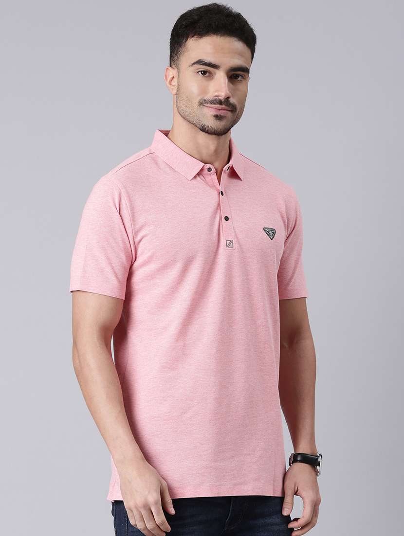 men solid short sleeve regular fit polo t-shirt - 22019668 -  Standard Image - 2