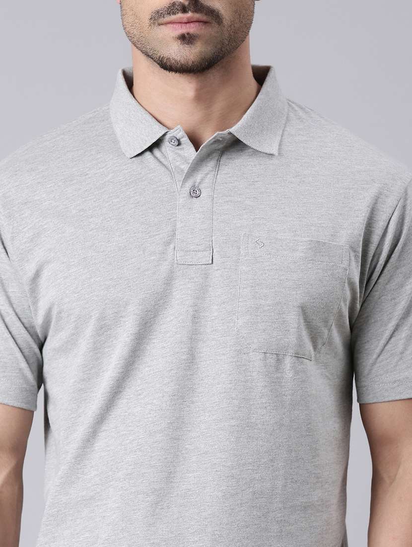 men solid short sleeve regular fit polo t-shirt - 22019676 -  Standard Image - 2