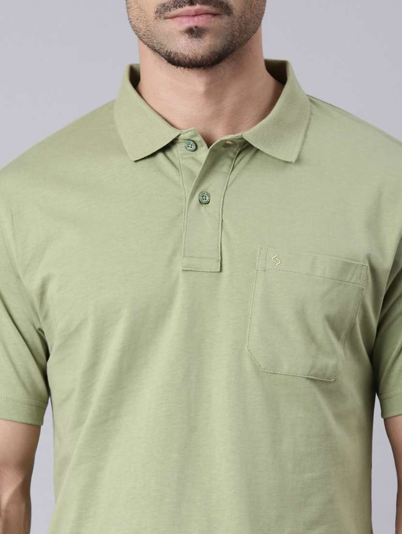 men solid short sleeve regular fit polo t-shirt - 22019677 -  Standard Image - 2