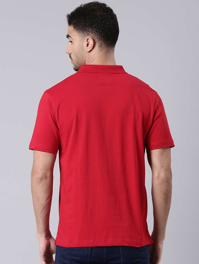 men solid short sleeve regular fit polo t-shirt - 22019680 -  Standard Image - 2