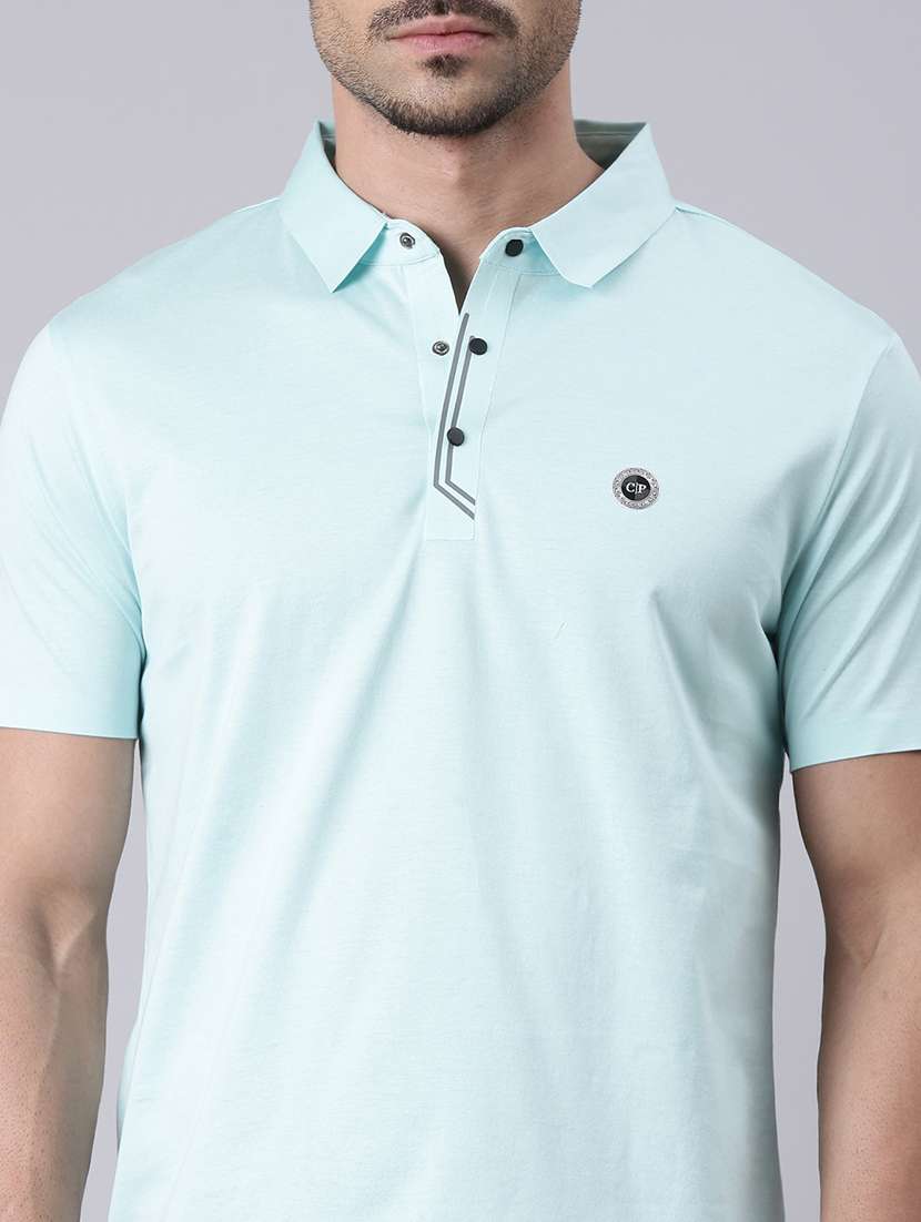 men solid short sleeve regular fit polo t-shirt - 22019683 -  Standard Image - 2