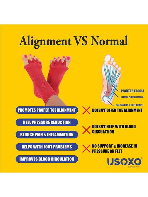 women solid five toe separater alignment socks  - 22019693 -  Standard Image - 2