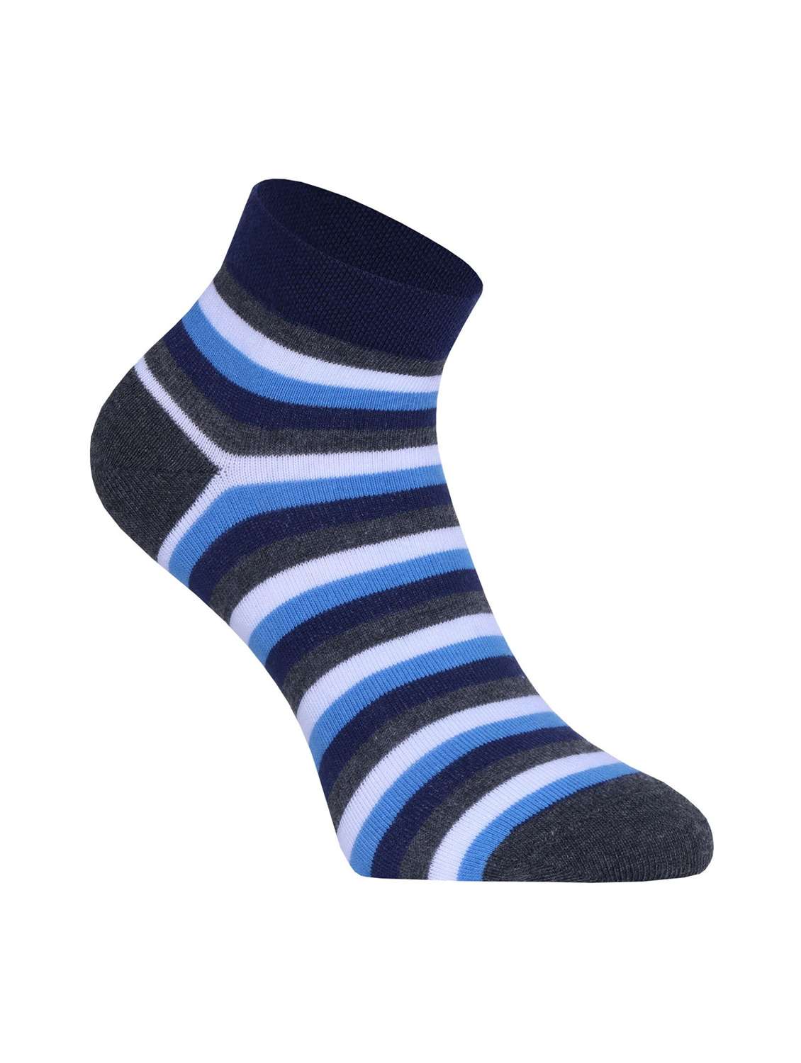 pack of 3 striped ankle length socks - 22019730 -  Standard Image - 2
