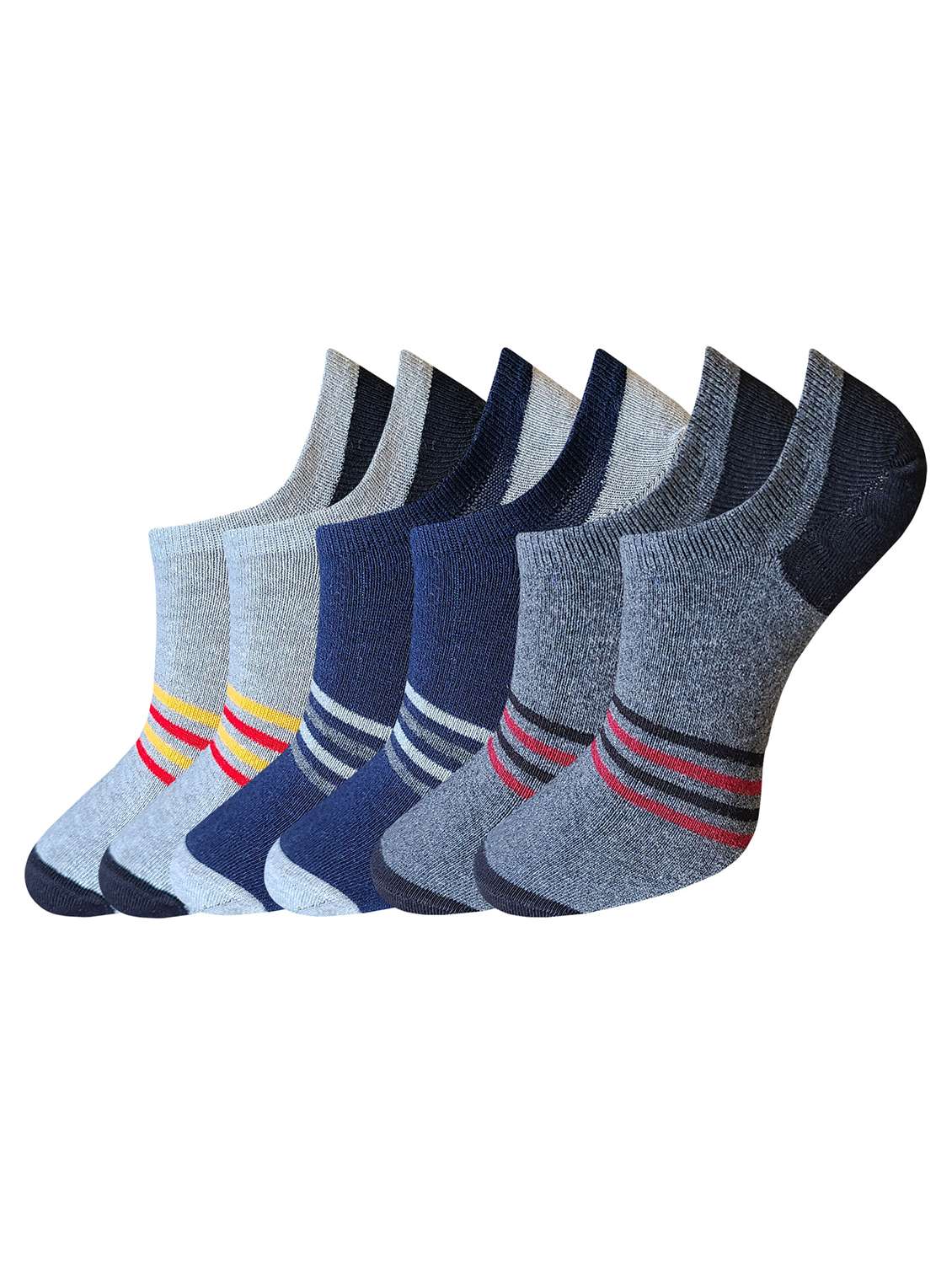 pack of 12 striped no show socks - 22019733 -  Standard Image - 2