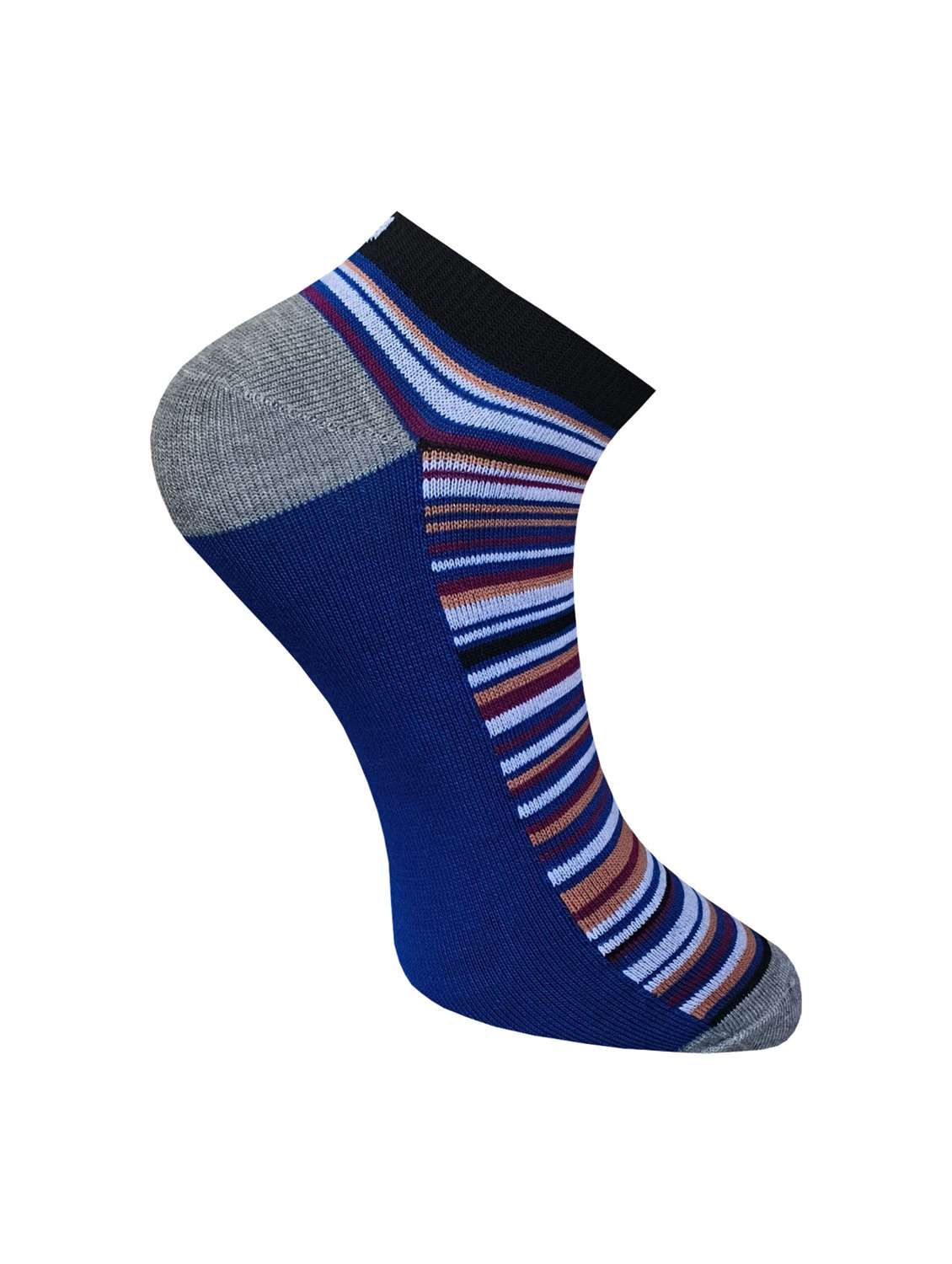  pack of 3 striped ankle length socks  - 22019745 -  Standard Image - 2