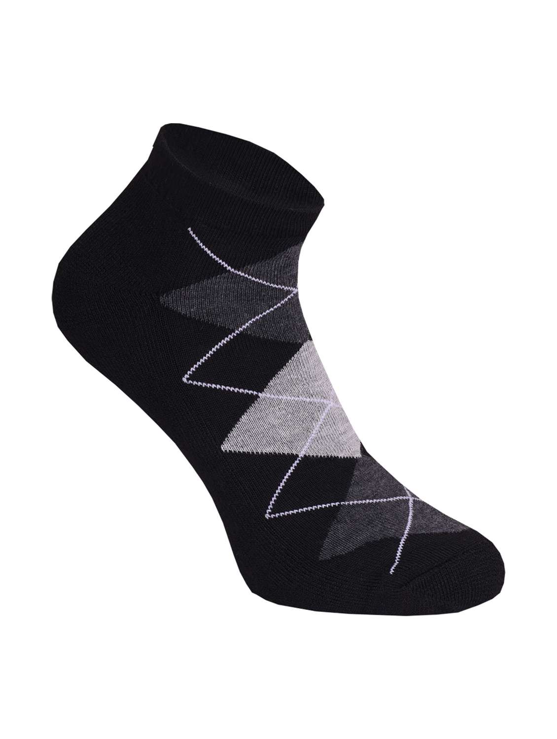 pack of 3 printed ankle length socks - 22019748 -  Standard Image - 2