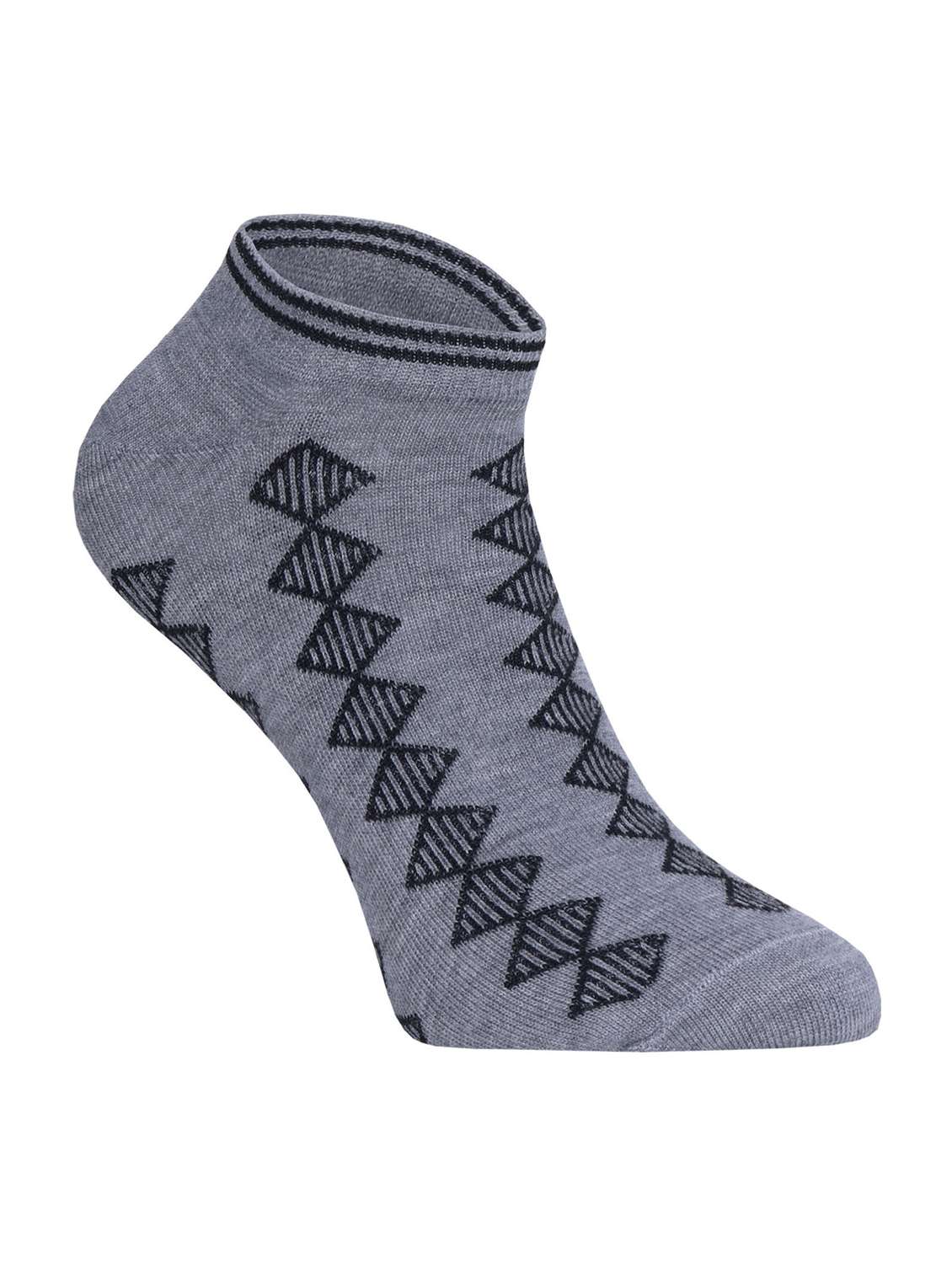  pack of 3 printed ankle length socks  - 22019749 -  Standard Image - 2