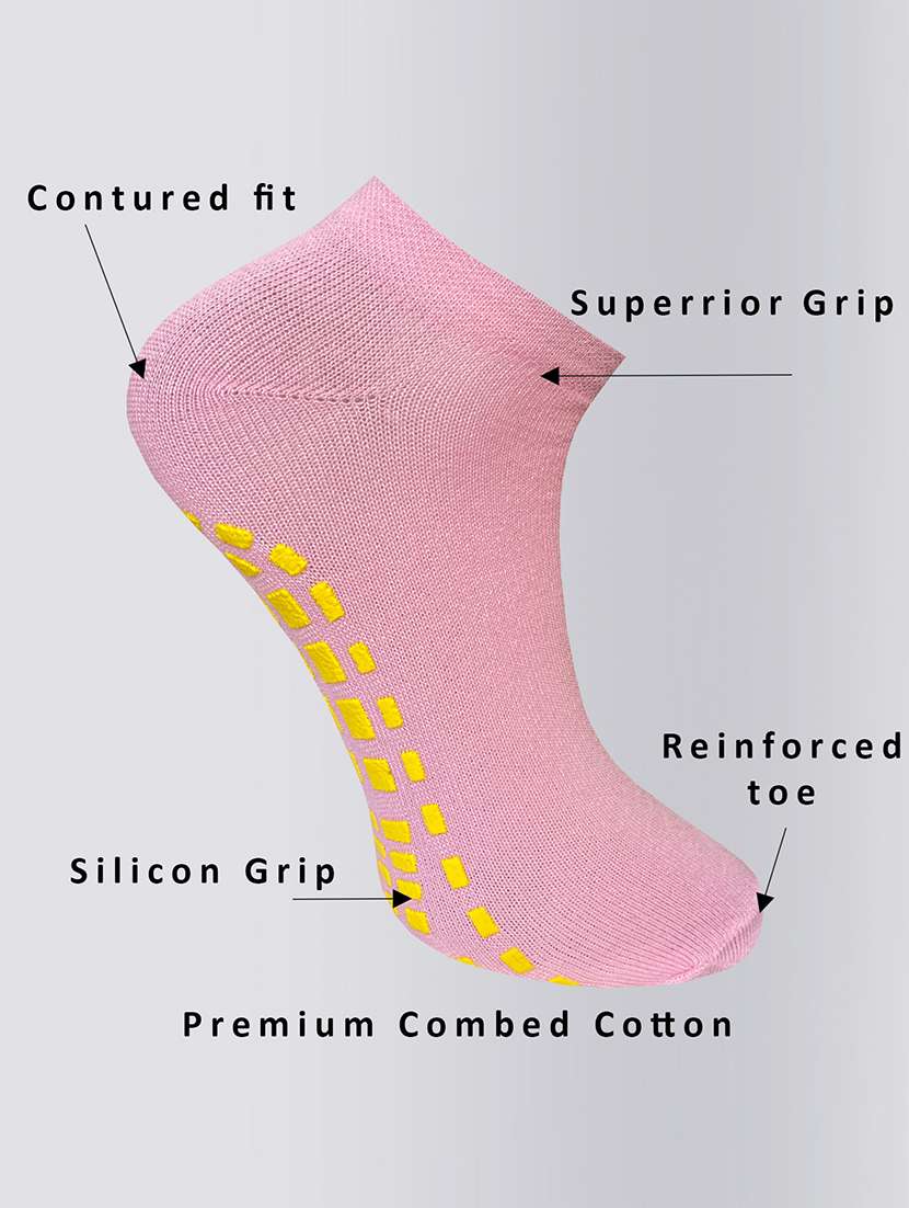 pack of 3 solid ankle length socks - 22019885 -  Standard Image - 2