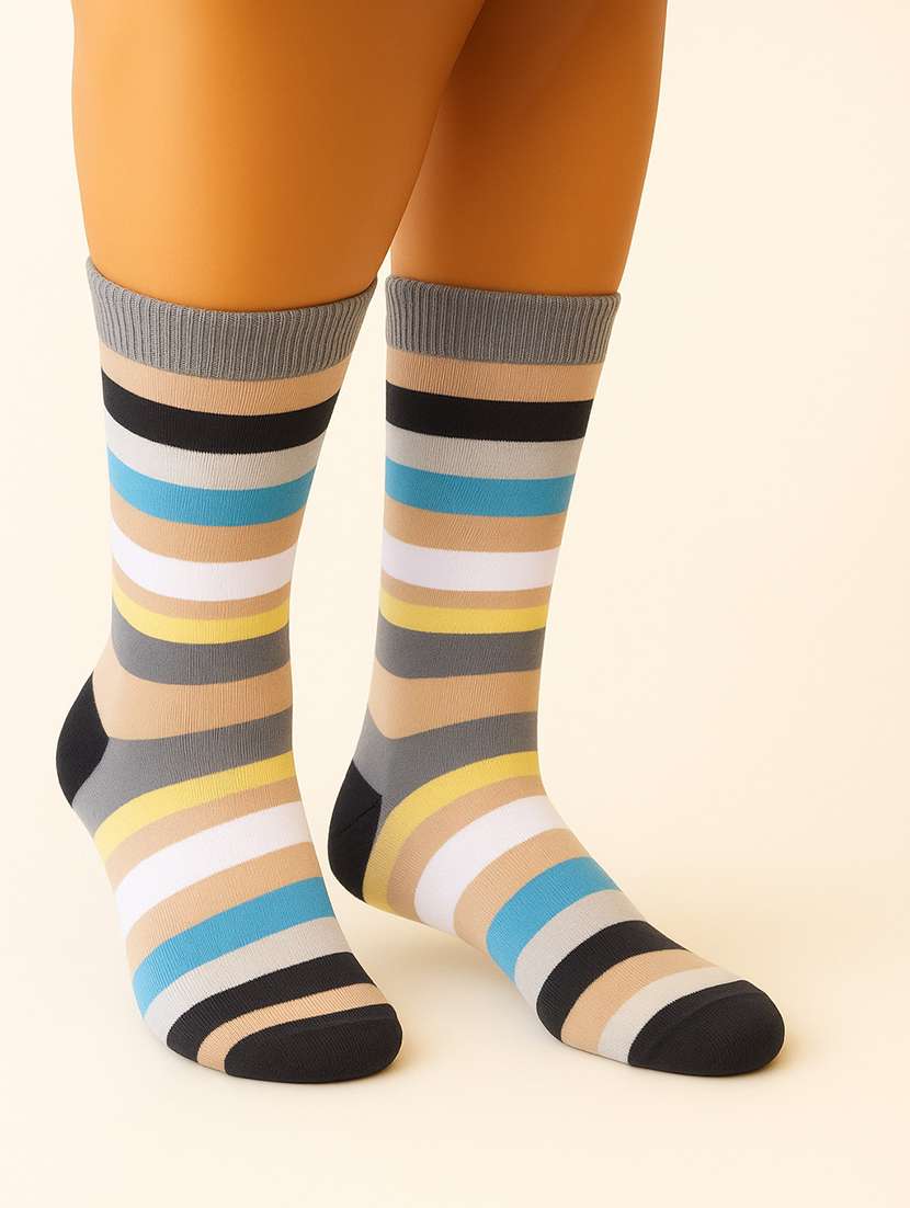 pack of 4 striped above ankle socks - 22019891 -  Standard Image - 2