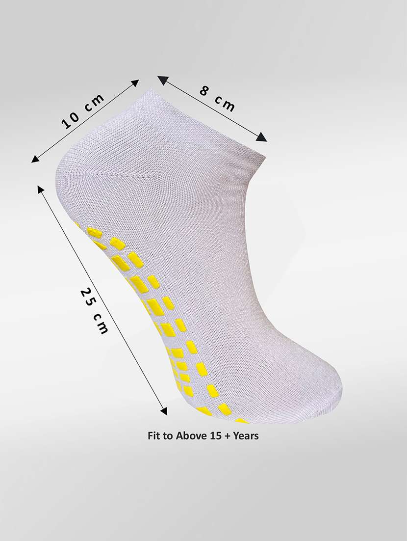 pack of 3 solid ankle length socks - 22019894 -  Standard Image - 2
