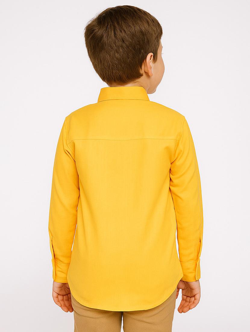 yellow cotton blend shirt - 22019961 - Standard Image - 2