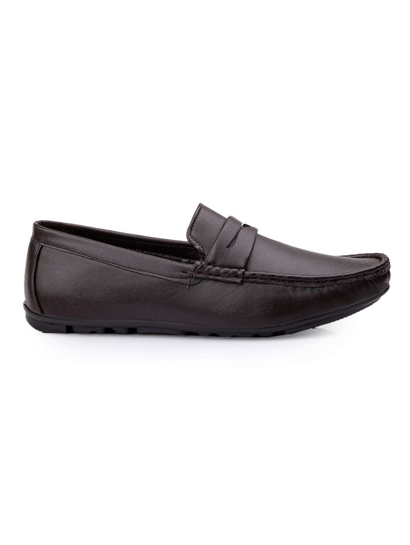 men brown slip on loafer - 22020280 - Standard Image - 2