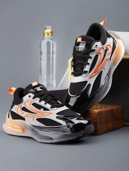 men printed lace up sport shoe - 22020282 - Standard Image - 0