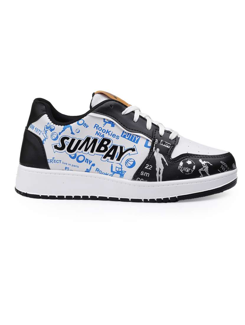 men printed lace up sneaker - 22020284 - Standard Image - 2