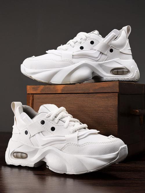men white lace up sneaker - 22020290 - Standard Image - 0