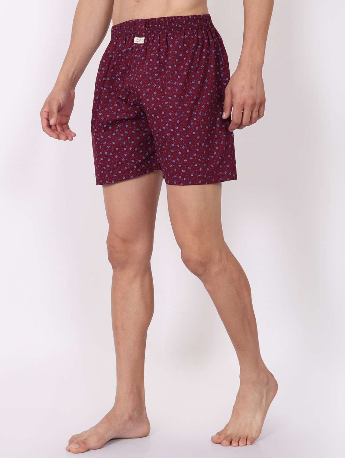 men printed mid rise loungewear boxer - 22020295 -  Standard Image - 2