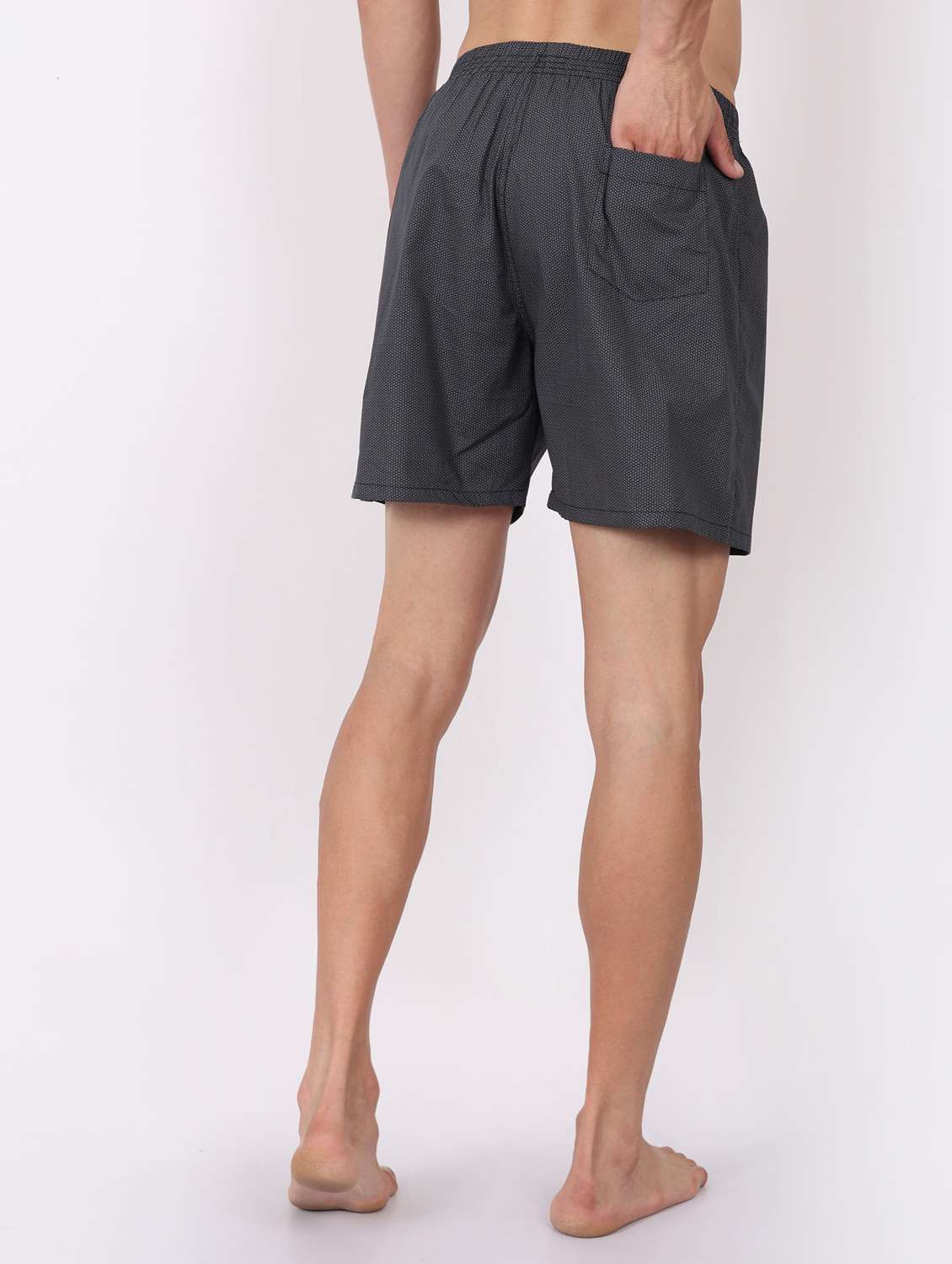 men printed mid rise loungewear boxer - 22020297 -  Standard Image - 2