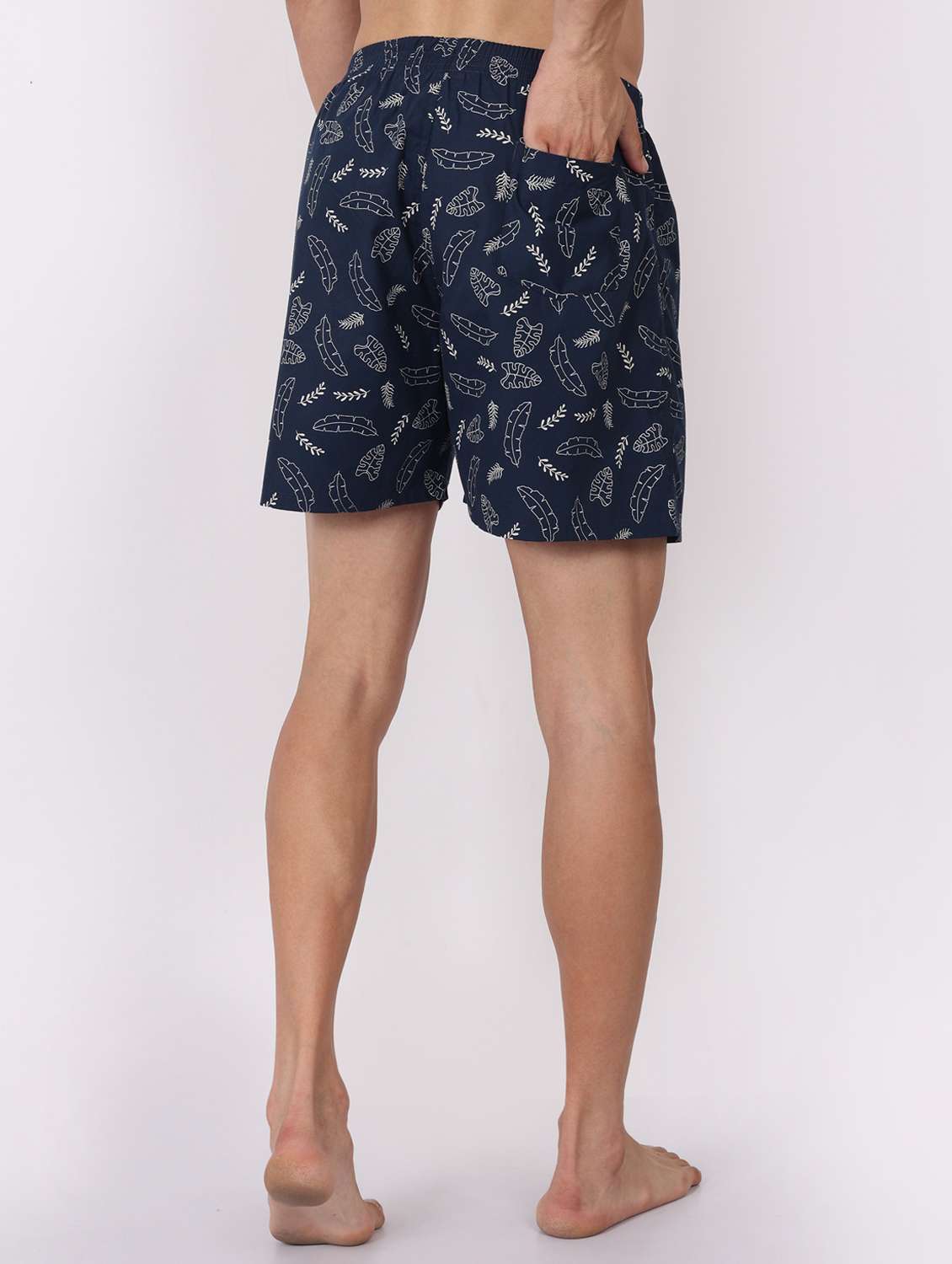 men printed mid rise loungewear boxer - 22020300 -  Standard Image - 2