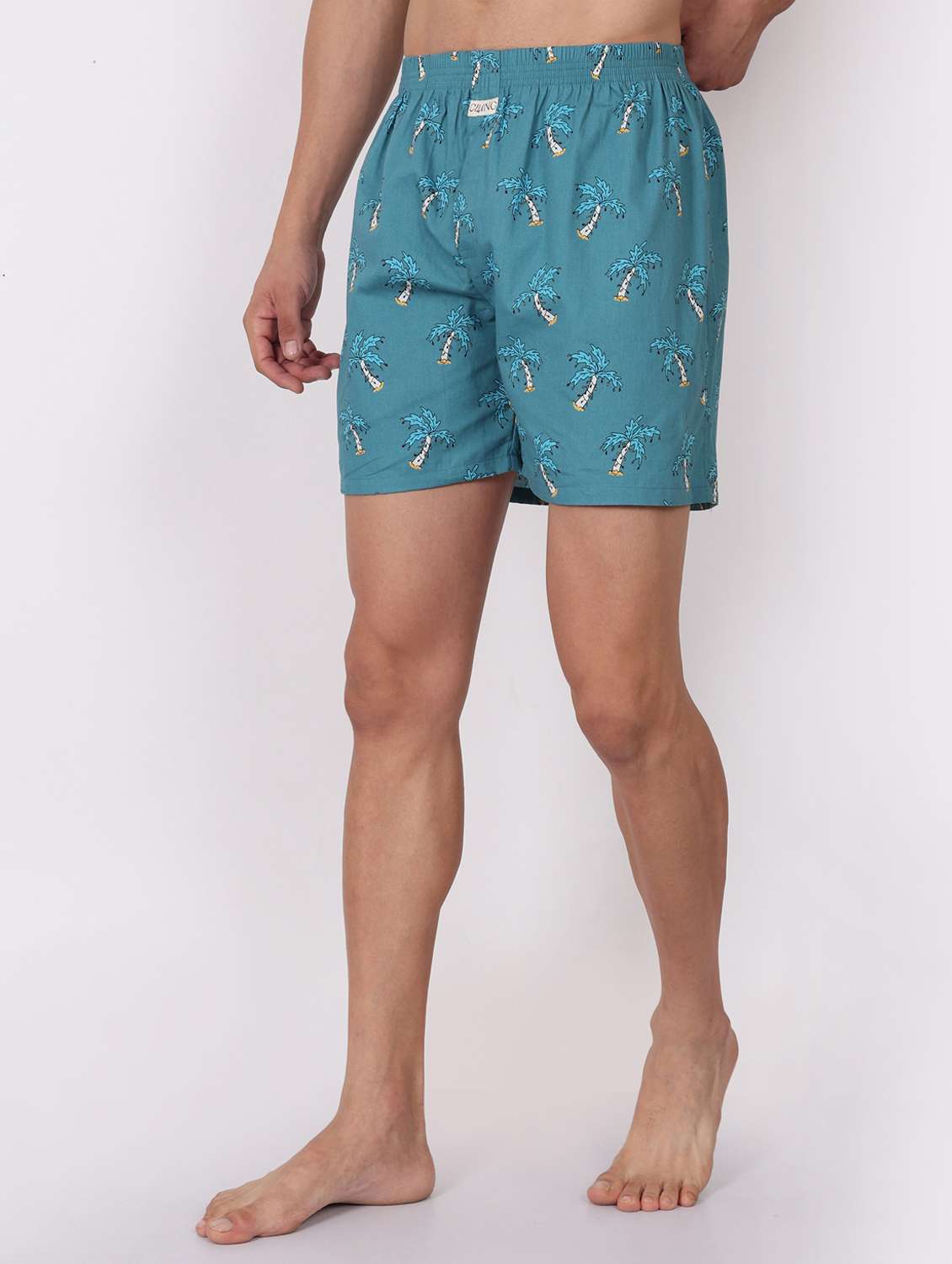 men printed mid rise loungewear boxer - 22020301 -  Standard Image - 2