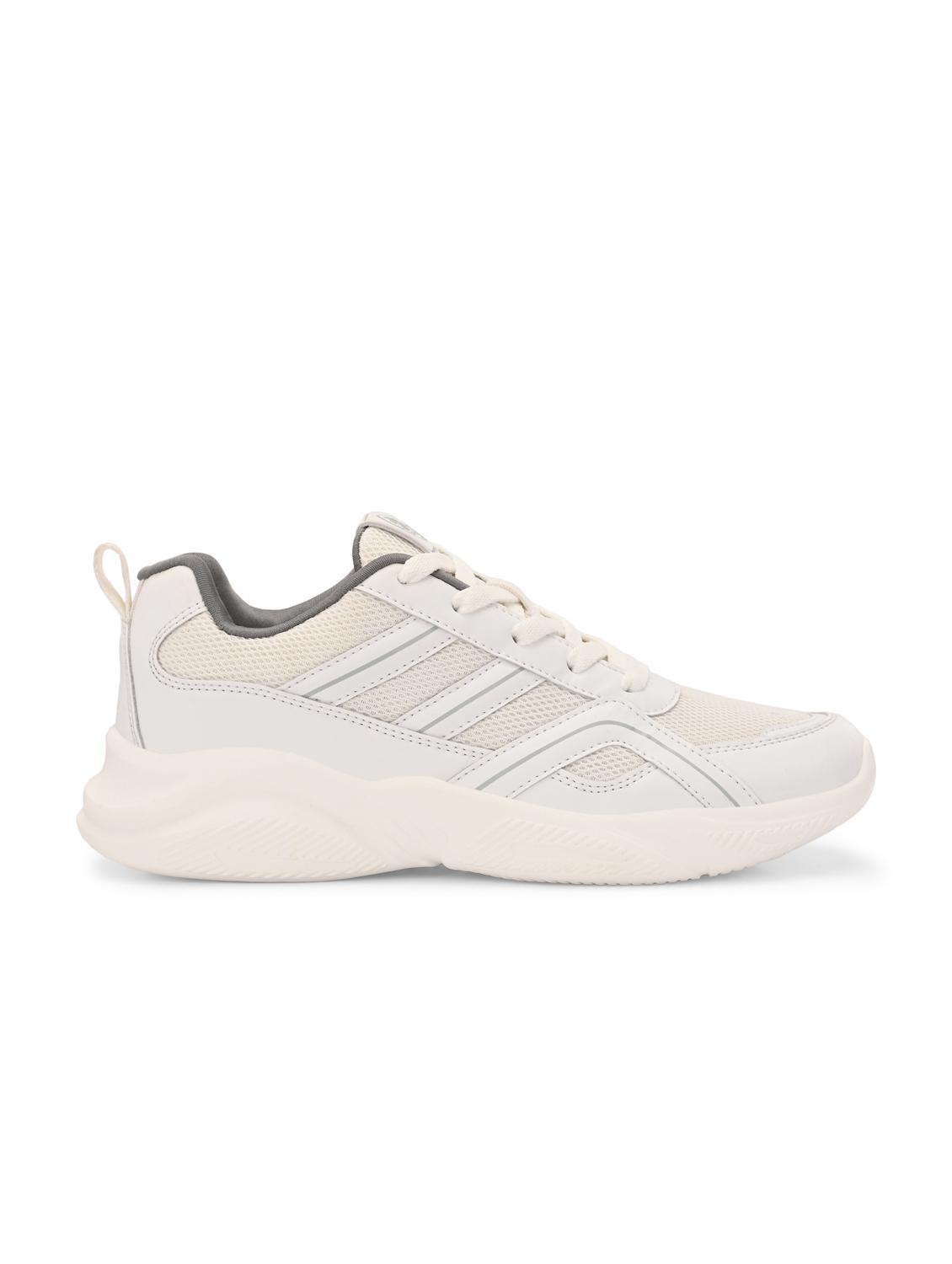 off white flyknit laceup sports shoes - 22020319 - Standard Image - 2