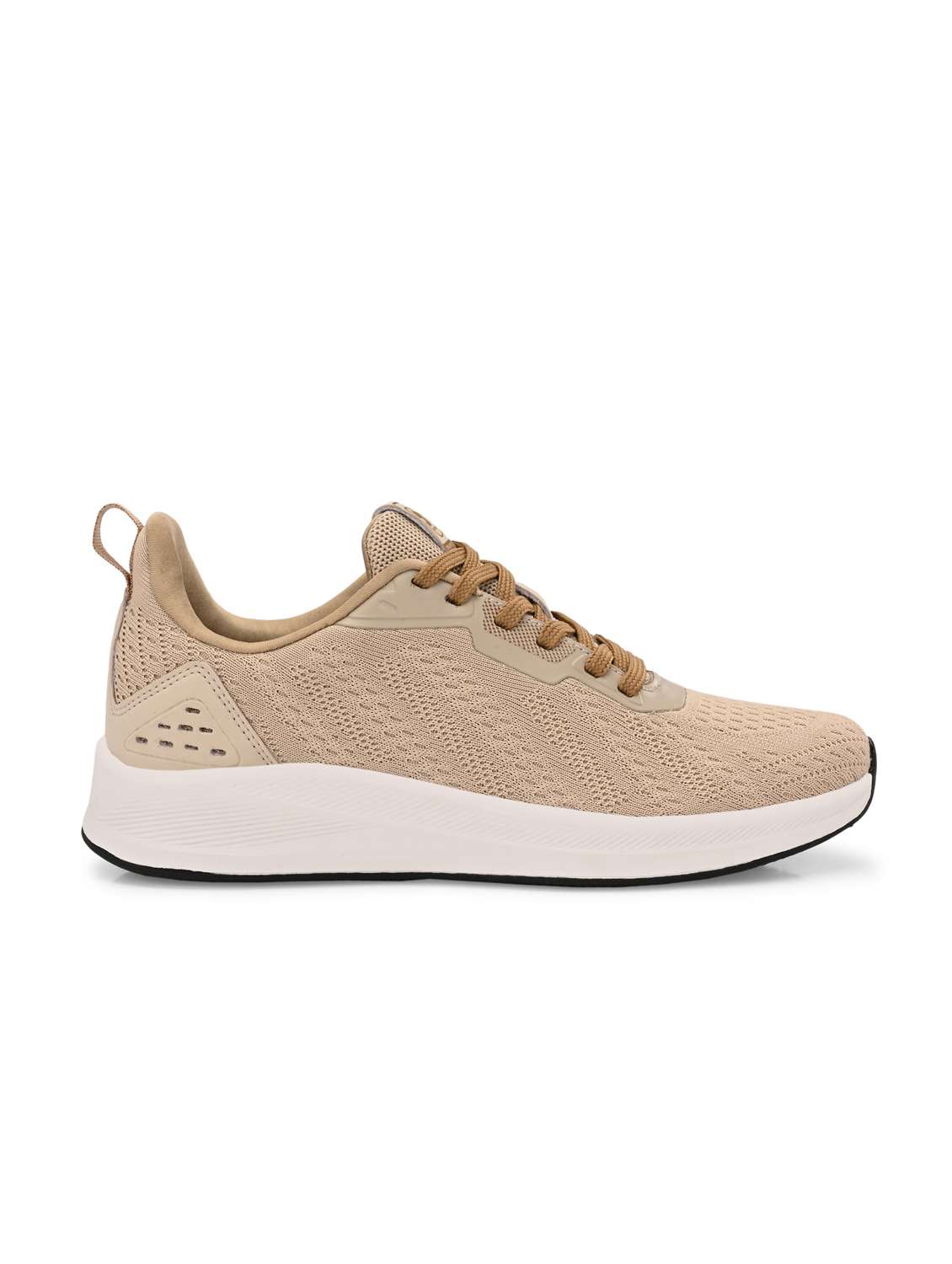 beige flyknit laceup sports shoes - 22020326 - Standard Image - 2
