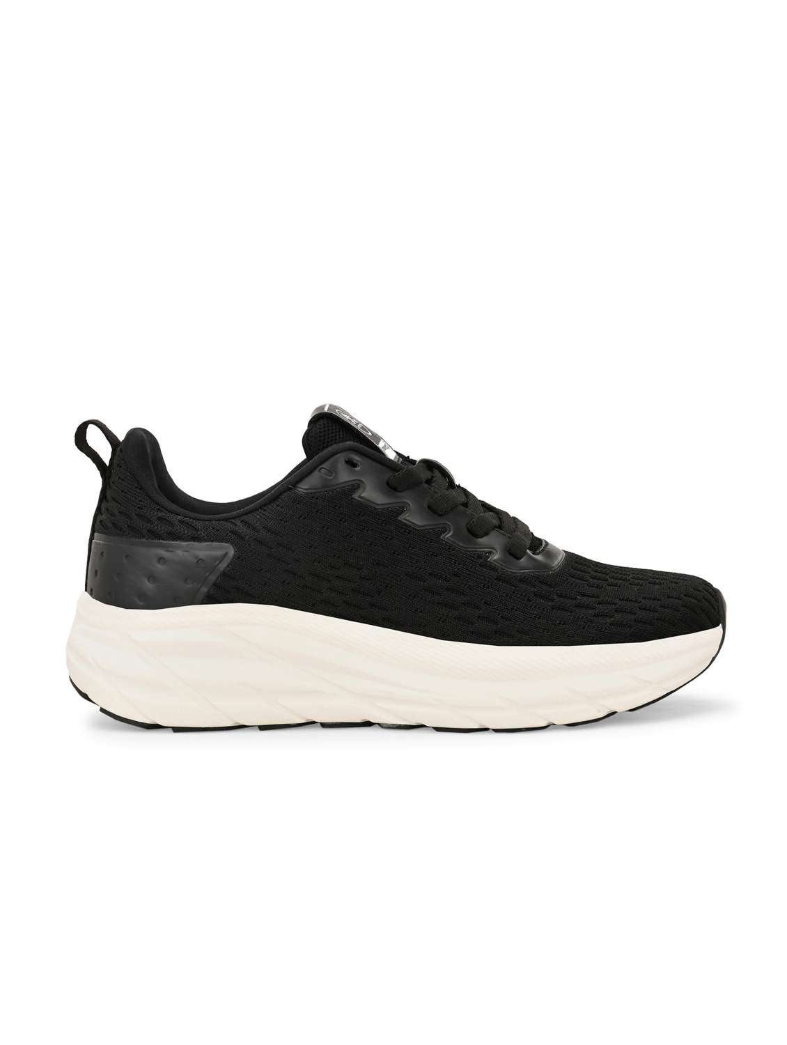 black flyknit laceup sports shoes - 22020327 - Standard Image - 2