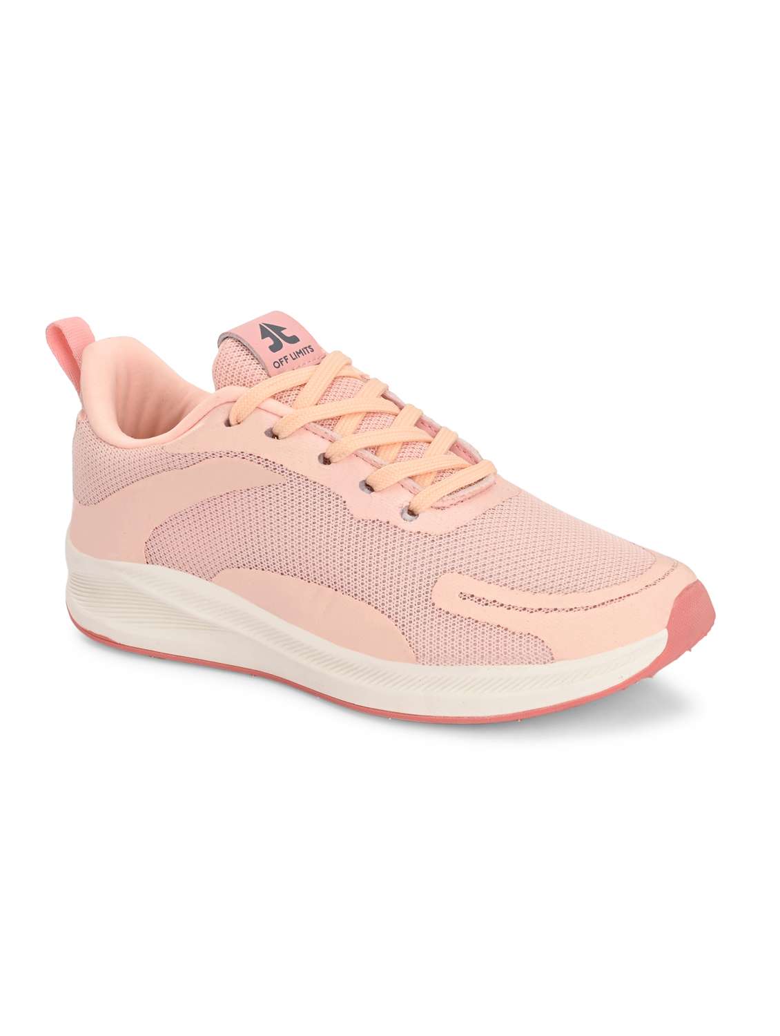 pink flyknit laceup sports shoes - 22020330 - Standard Image - 2
